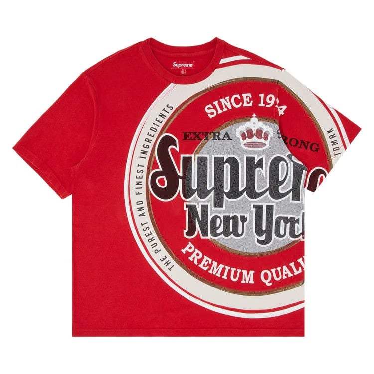 Supreme Lager Shorts-Sleeve Top Red