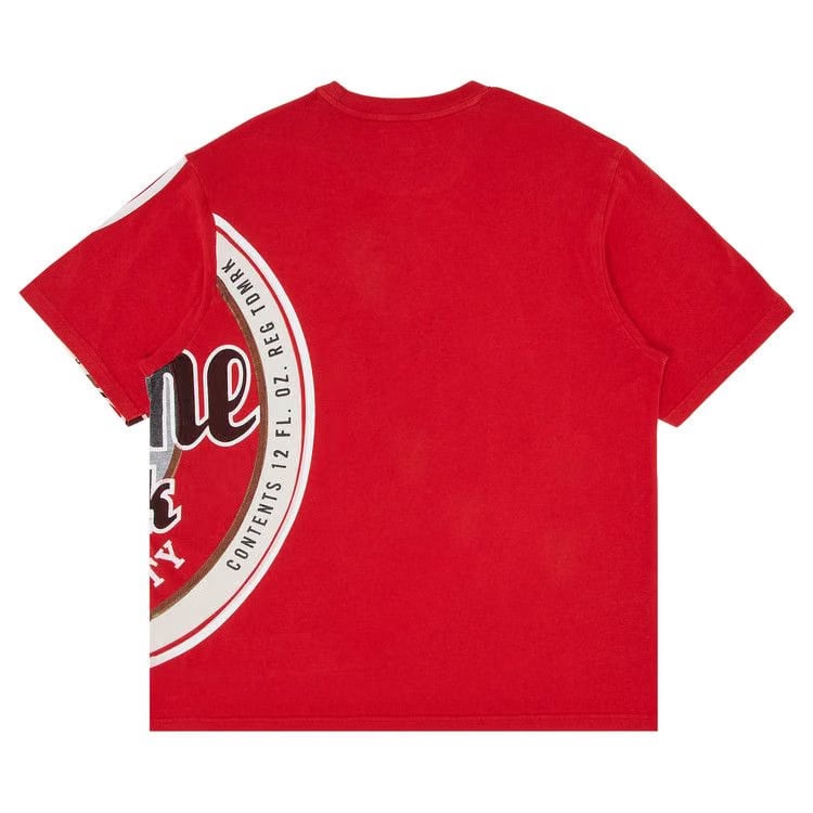 Supreme Lager Shorts-Sleeve Top Red