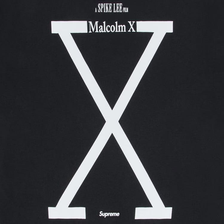 Supreme x 40 Acres Malcolm x T-Shirt Black