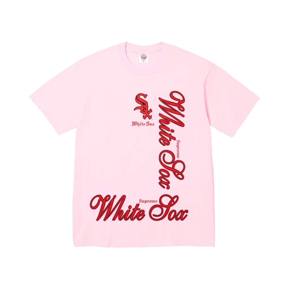 Supreme x MLB Teams T-Shirt Light Pink