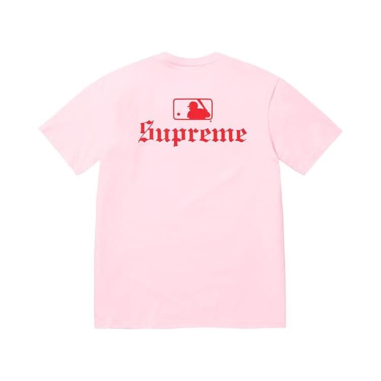 Supreme x MLB Teams T-Shirt Light Pink
