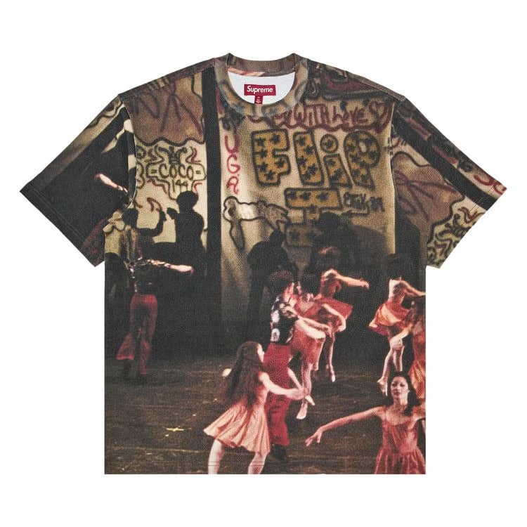 Supreme Ballet Shorts-Sleeve Top Multicolor