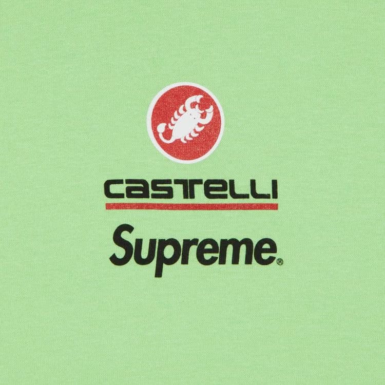 Supreme x Spongebob Squarepants x Castelli Racing Long-Sleeve T-Shirt Lime