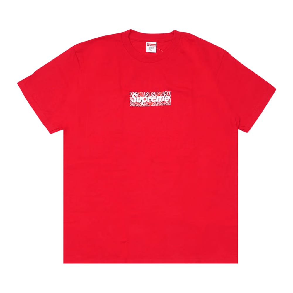 Supreme Bandana Box Logo T-Shirt Red