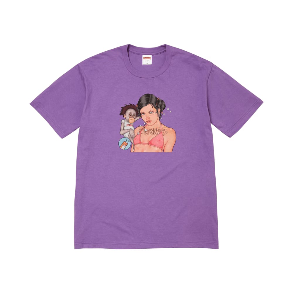 Supreme Angel T-Shirt Purple