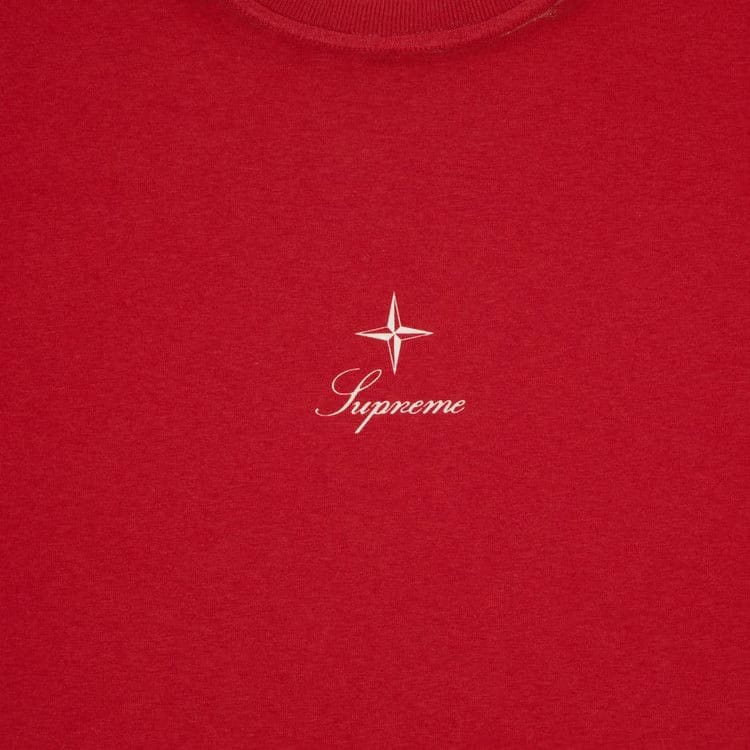 Supreme x Stone Island Long-Sleeve Top Red