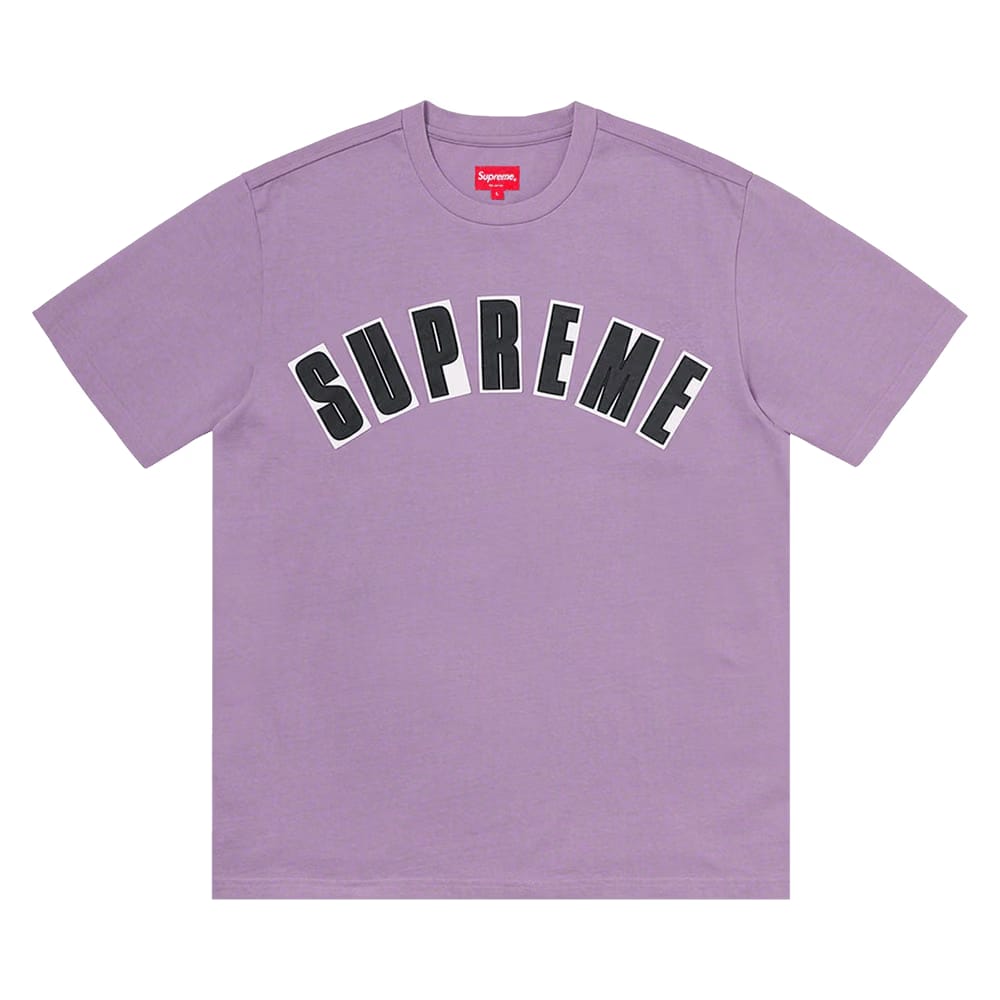 Supreme Arc Appliqué Shorts-Sleeve Top Purple