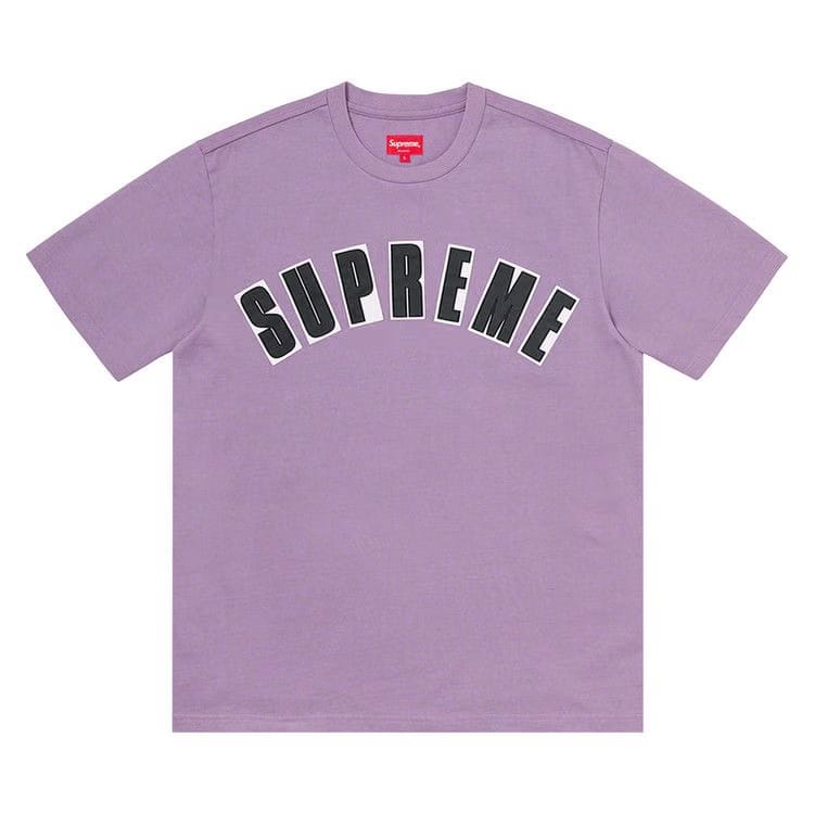 Supreme Arc Appliqué Shorts-Sleeve Top Purple