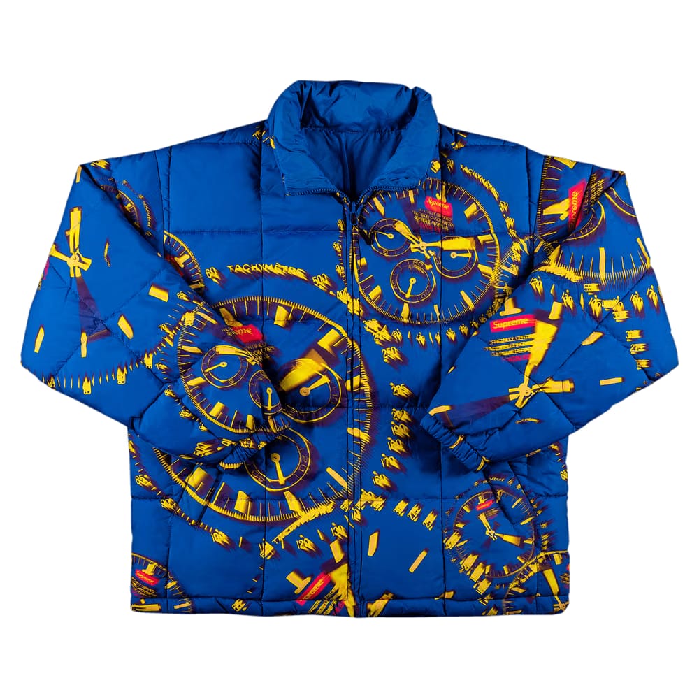 Supreme Watches Reversible Puffy Jacket Royal