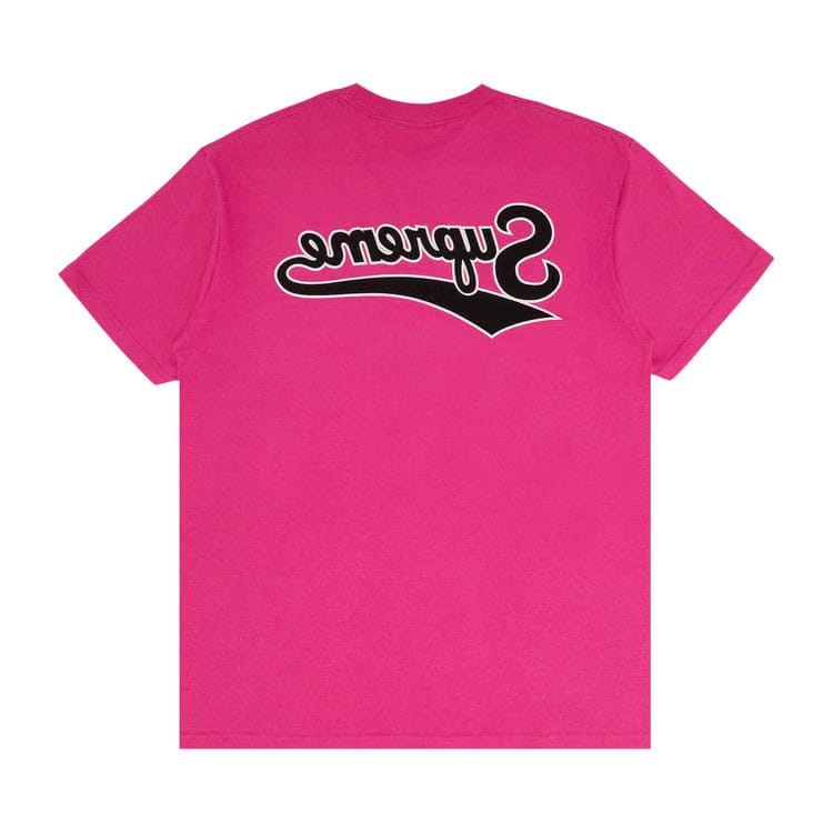 Supreme Backwards T-Shirt Fuchsia