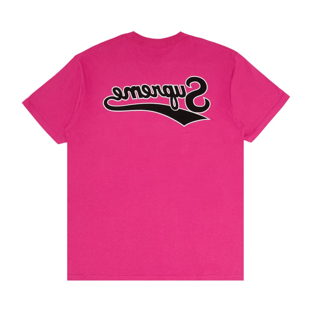 Supreme Backwards T-Shirt Fuchsia
