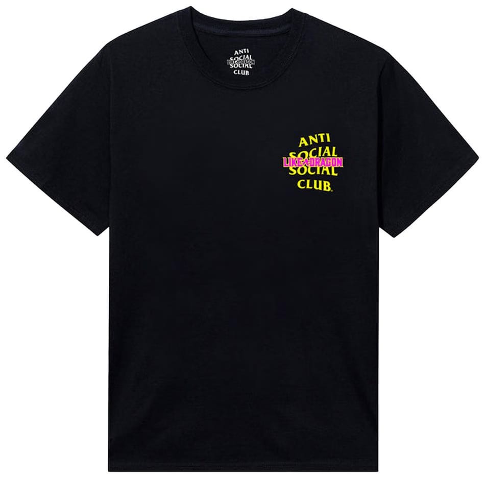 Anti Social Social Club x Like A Dragon T-Shirt Black