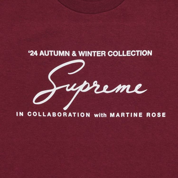 Supreme x Martine Rose T-Shirt Cardinal