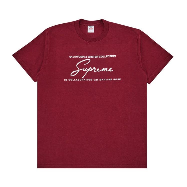 Supreme x Martine Rose T-Shirt Cardinal