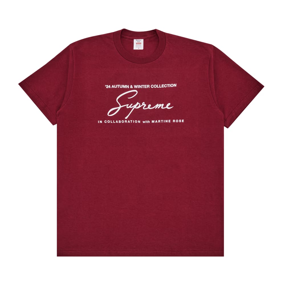 Supreme x Martine Rose T-Shirt Cardinal