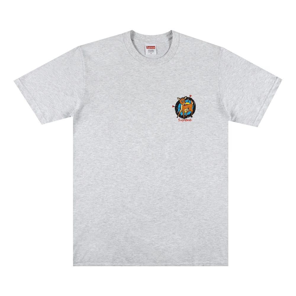 Supreme Deer T-Shirt Ash Grey