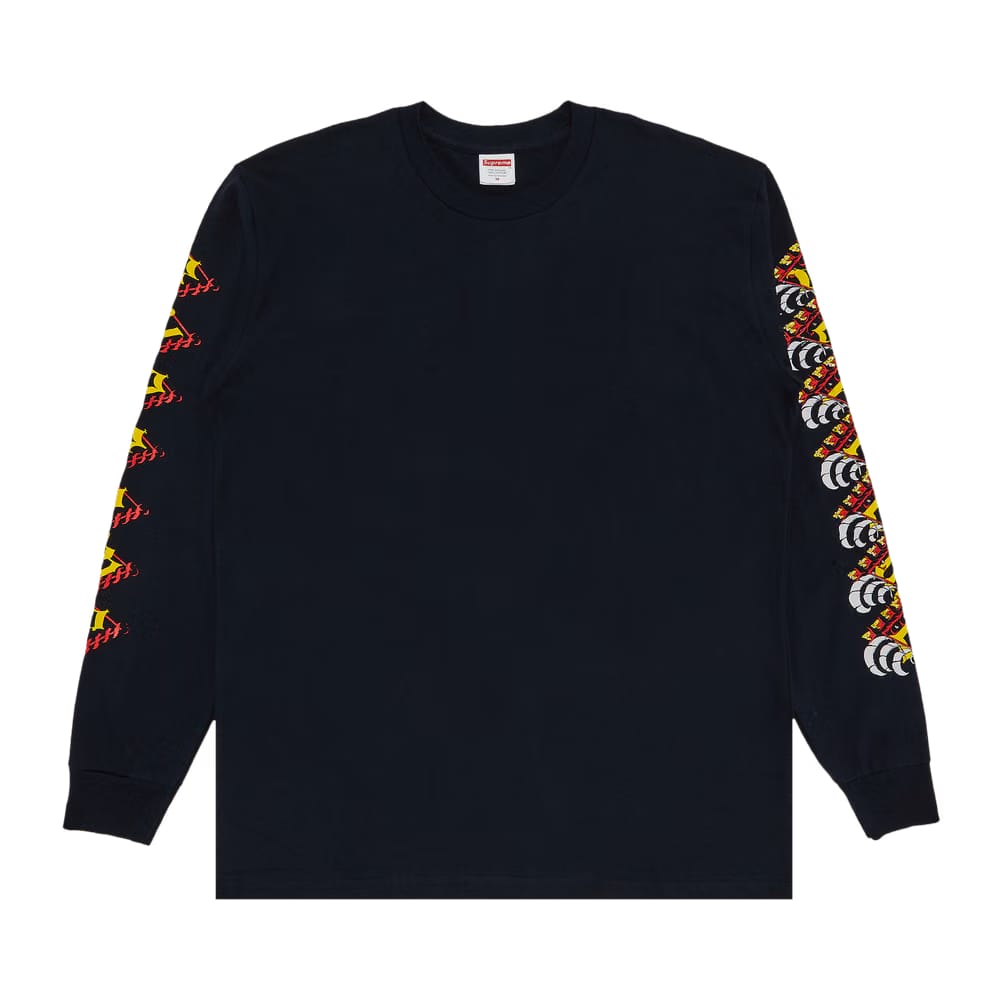 Supreme Strawberries Long-Sleeve T-Shirt Navy