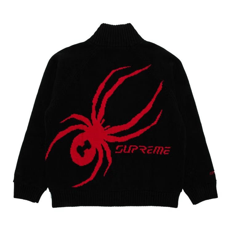 Supreme x Spyder WINDSTOPPER Zip Up Sweater Black