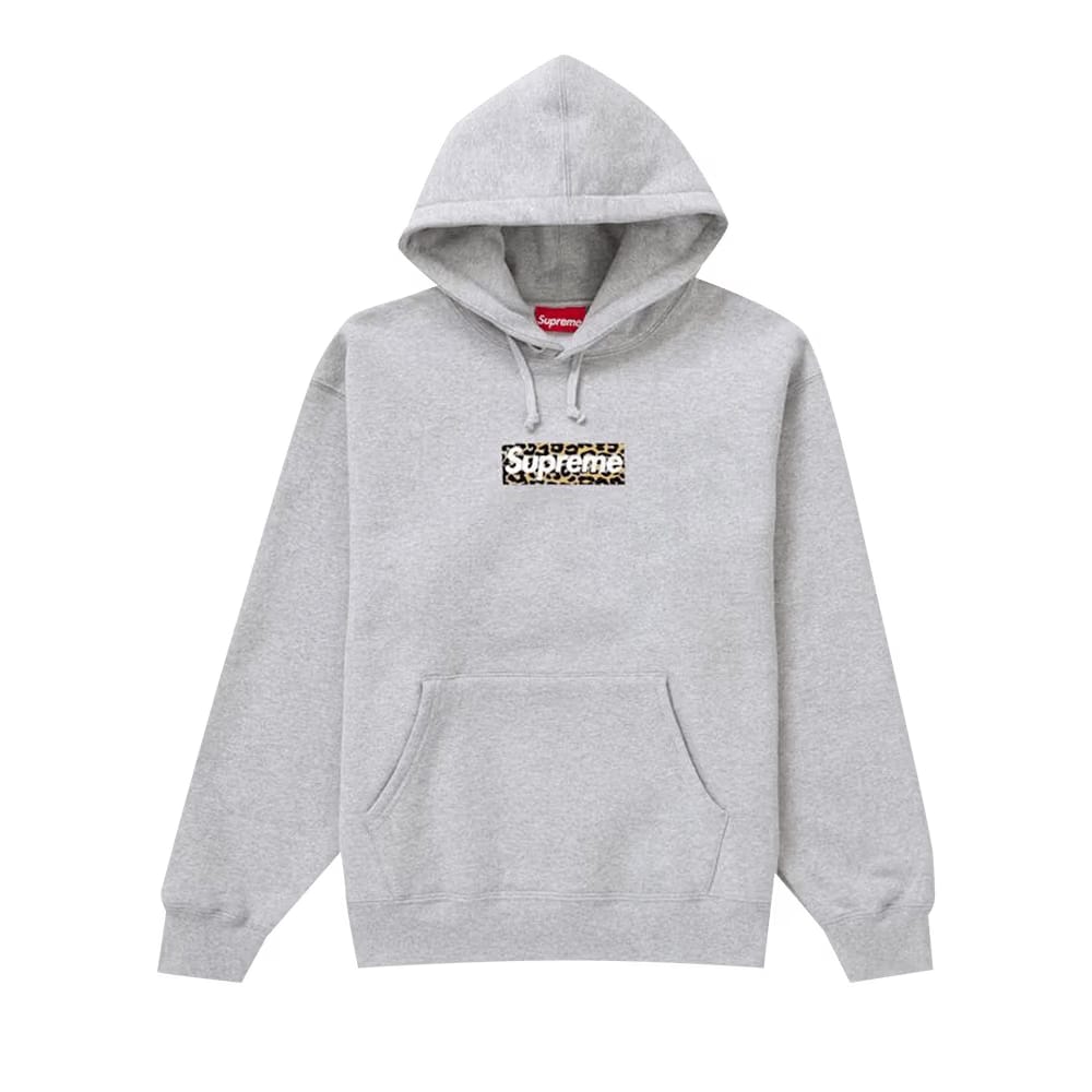 Supreme Shanghai Box Logo Hoodie Ash Grey
