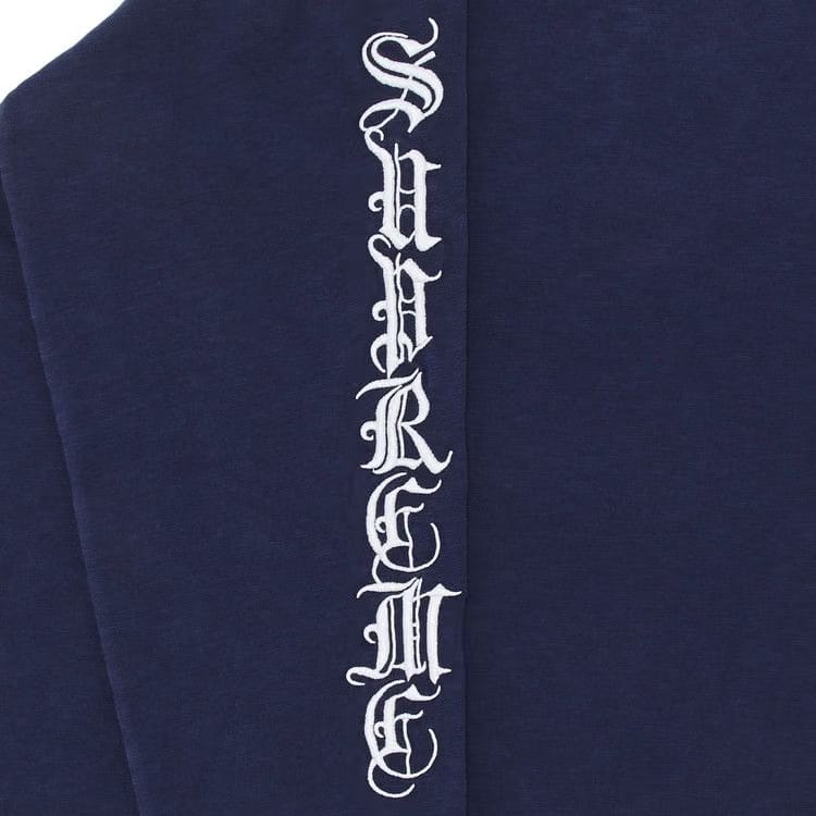 Supreme Old English Long-Sleeve Top Navy