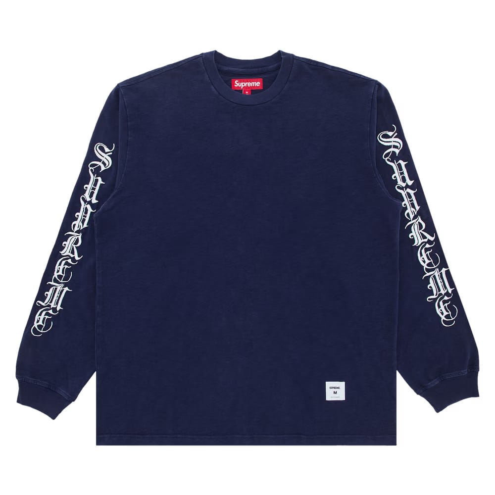 Supreme Old English Long-Sleeve Top Navy