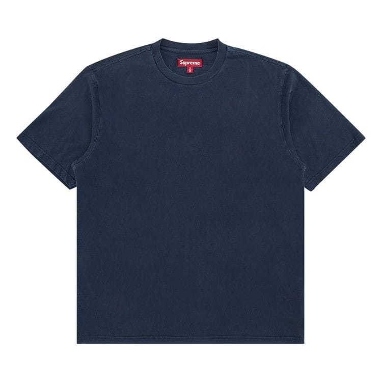 Supreme Cracked Back Arc Shorts-Sleeve Top Navy