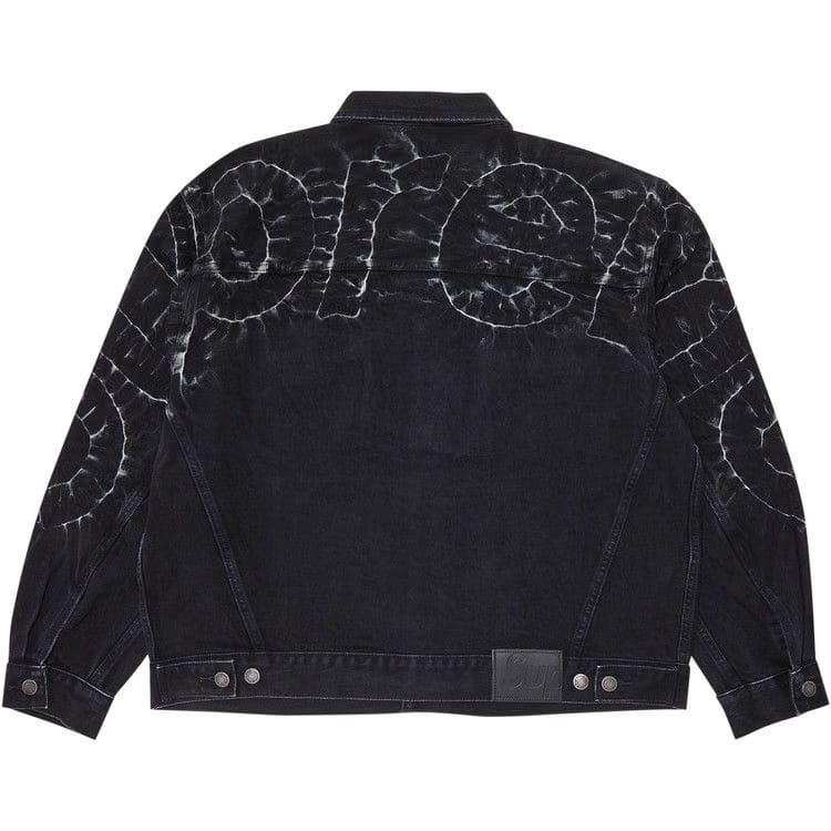 Supreme Shibori Denim Trucker Jacket Black