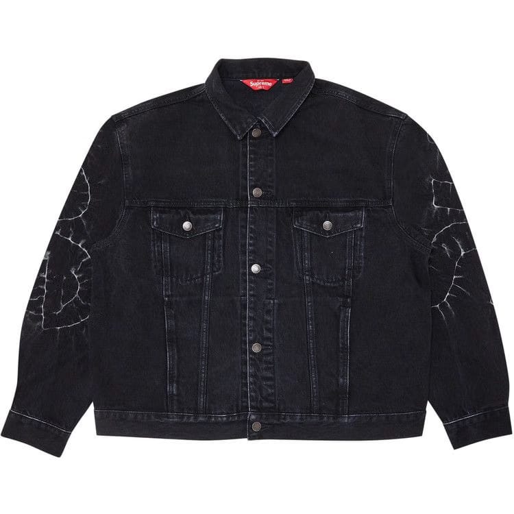 Supreme Shibori Denim Trucker Jacket Black