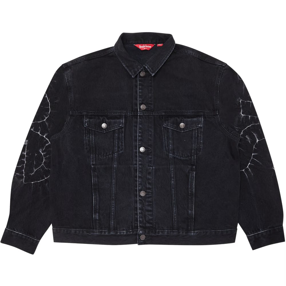 Supreme Shibori Denim Trucker Jacket Black