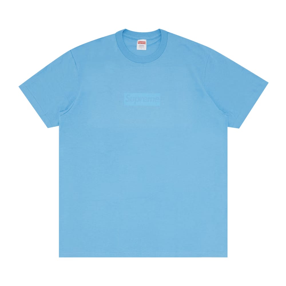 Supreme Tonal Box Logo T-Shirt Bright Blue