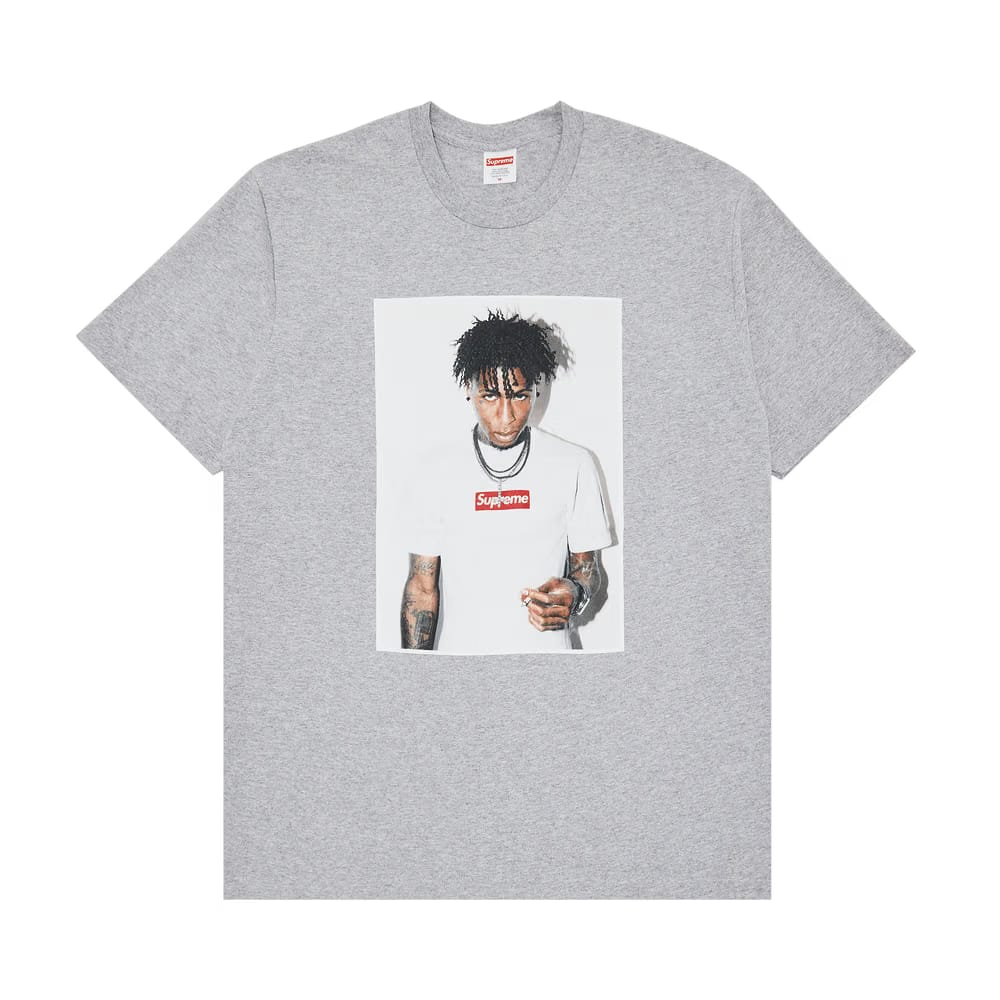 Supreme NBA Youngboy T-Shirt Heather Grey