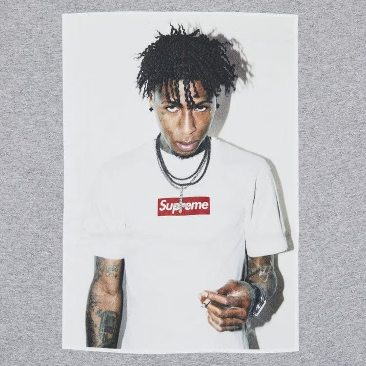 Supreme NBA Youngboy T-Shirt Heather Grey