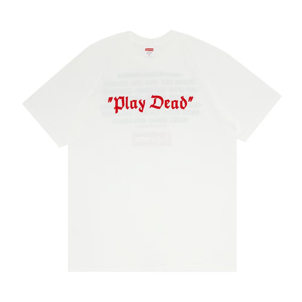 Supreme Play Dead T-Shirt White