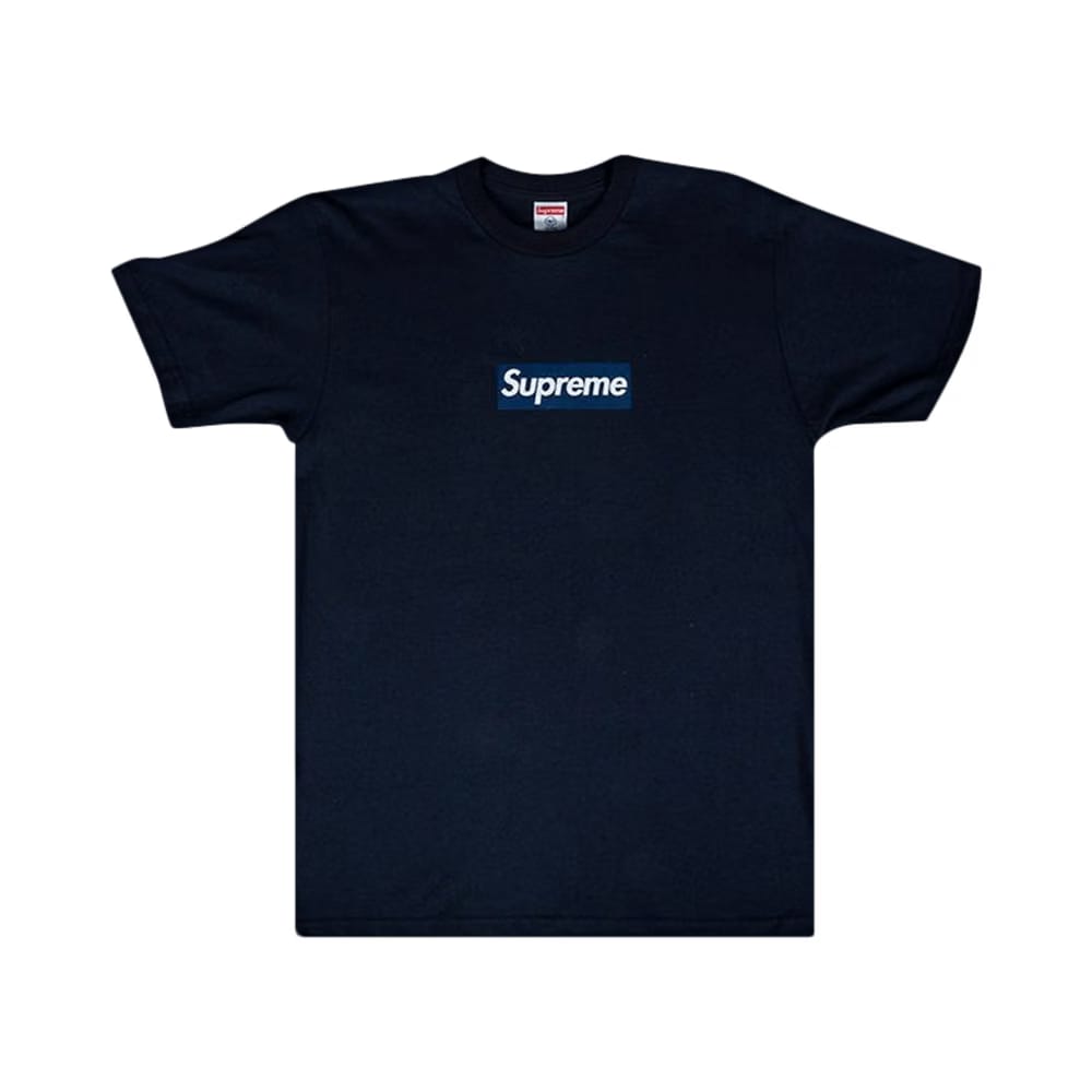 Supreme New York Yankees Box Logo T-Shirt Navy