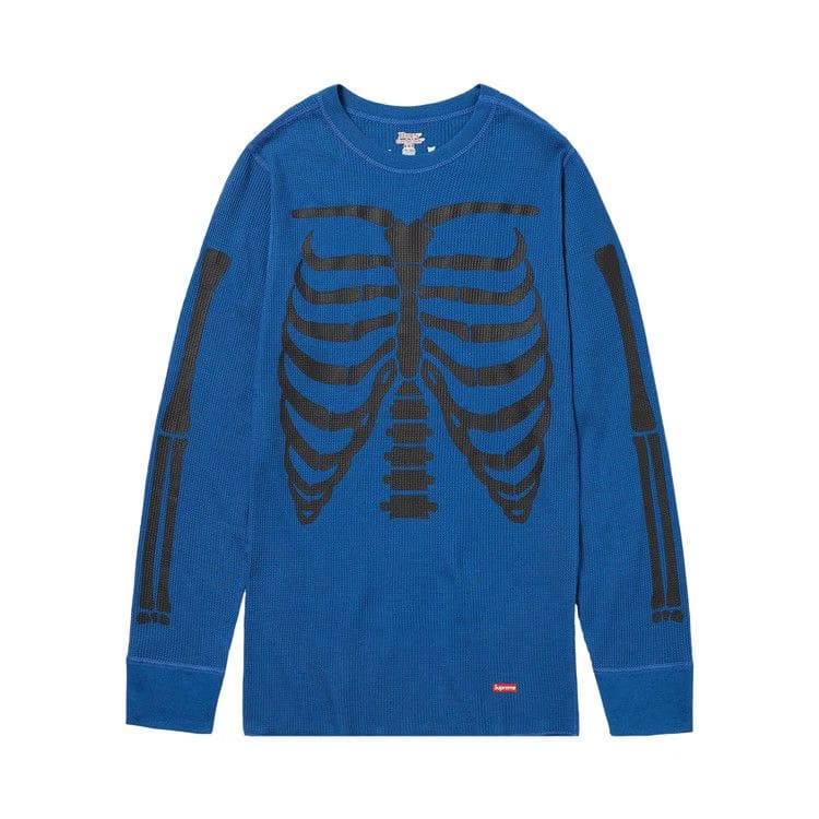Supreme x Hanes Bones Thermal Crew (1 Pack) Blue