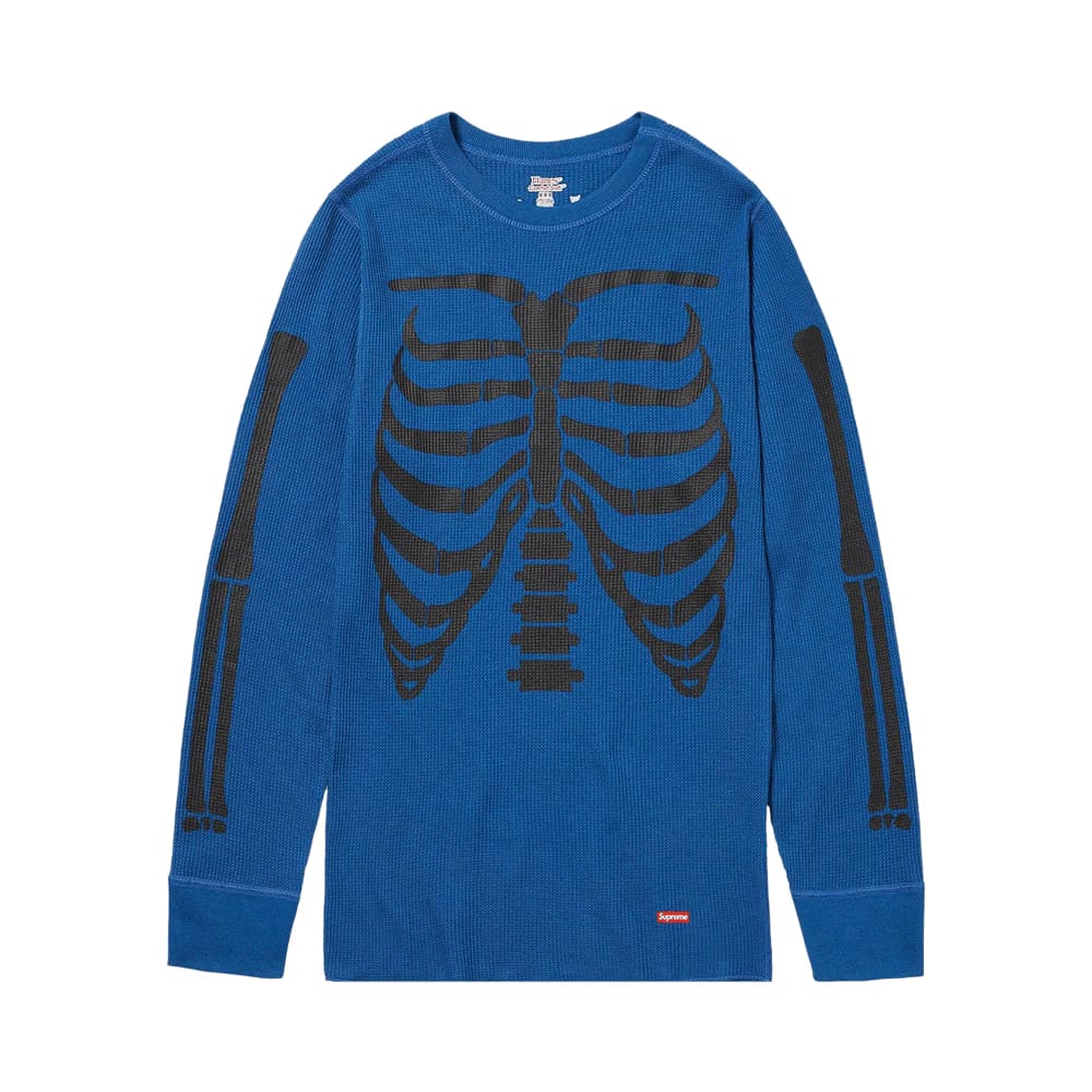 Supreme x Hanes Bones Thermal Crew (1 Pack) Blue
