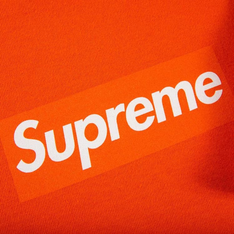 Supreme Box Logo Long-Sleeve T-Shirt Orange