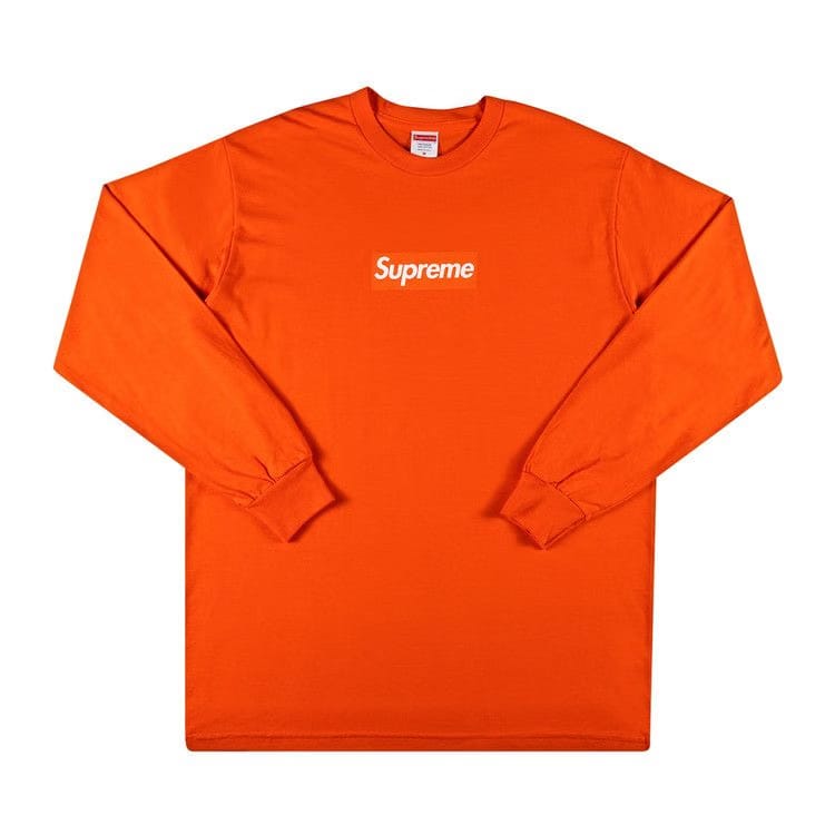 Supreme Box Logo Long-Sleeve T-Shirt Orange