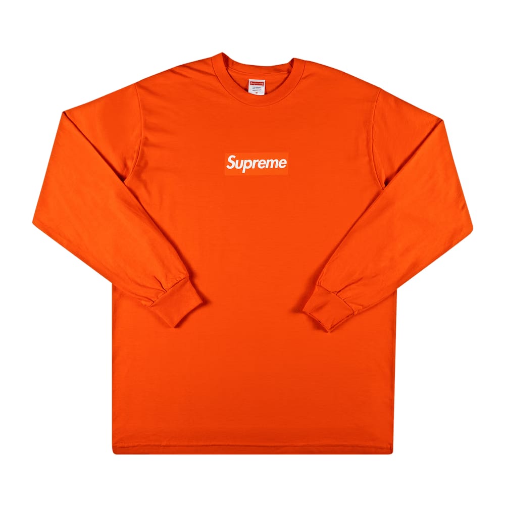 Supreme Box Logo Long-Sleeve T-Shirt Orange