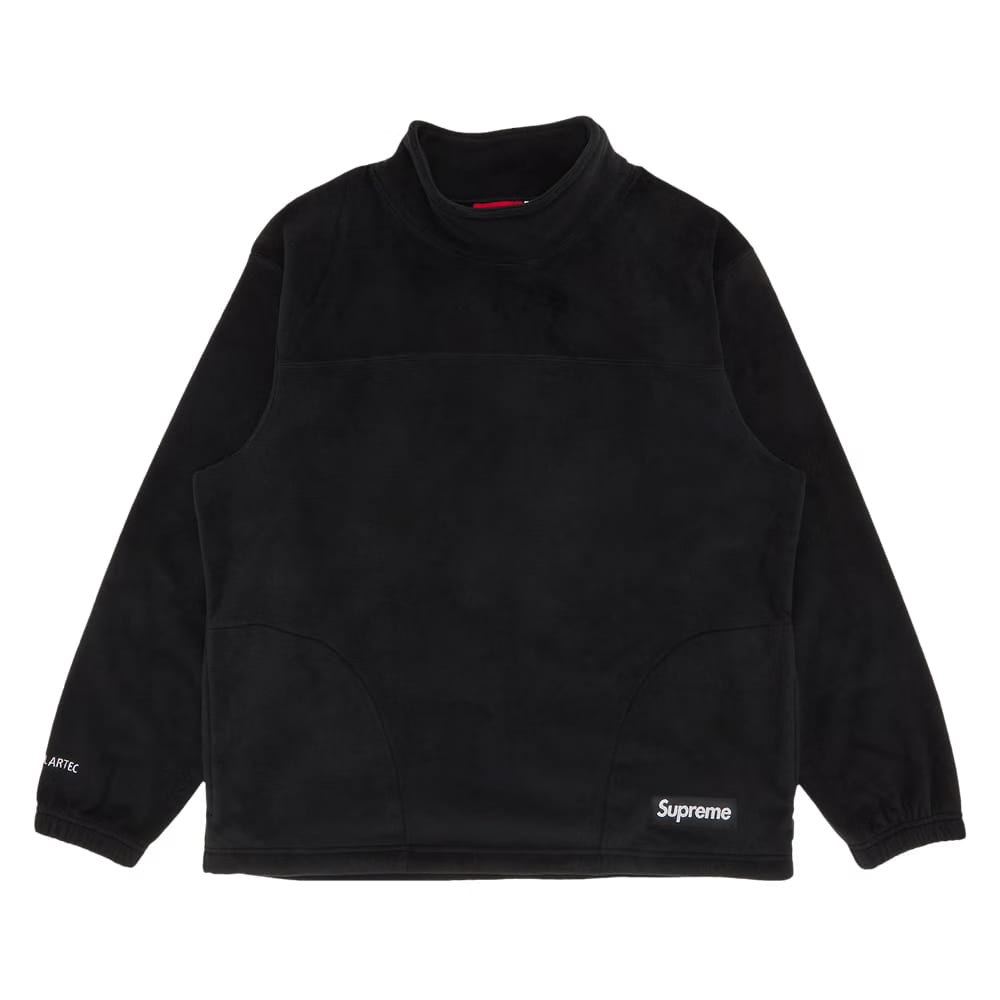 Supreme x Polartec Mock Neck Pullover Black