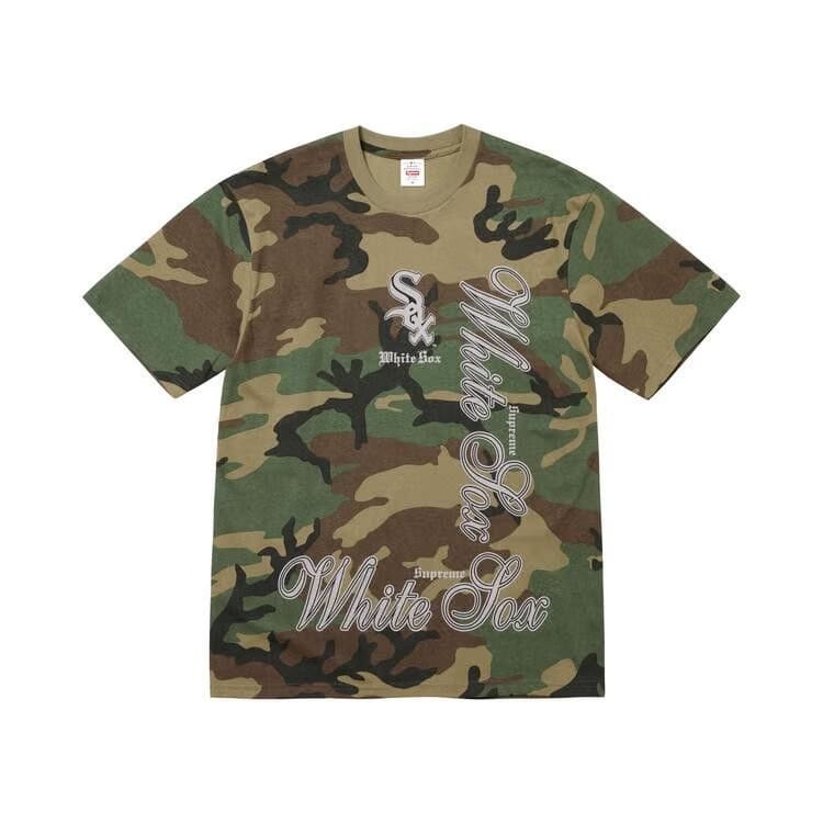 Supreme x MLB Teams T-Shirt Woodland Camo