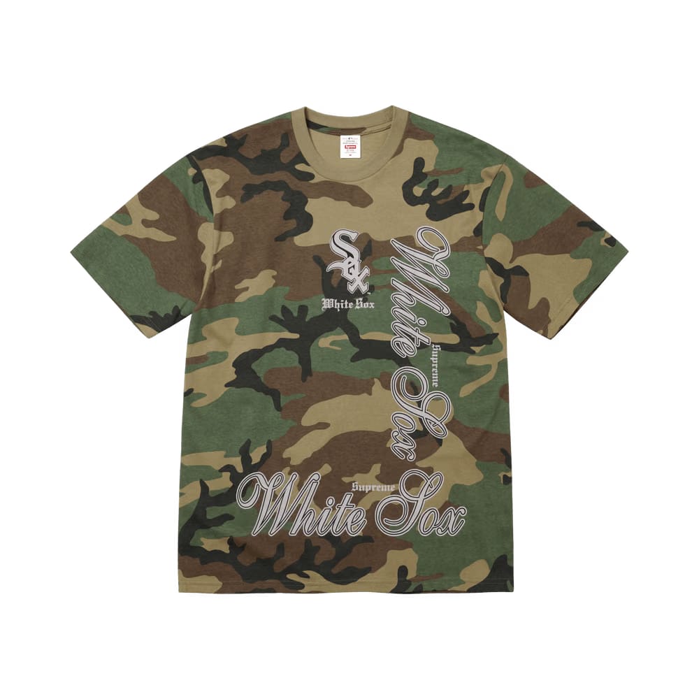 Supreme x MLB Teams T-Shirt Woodland Camo