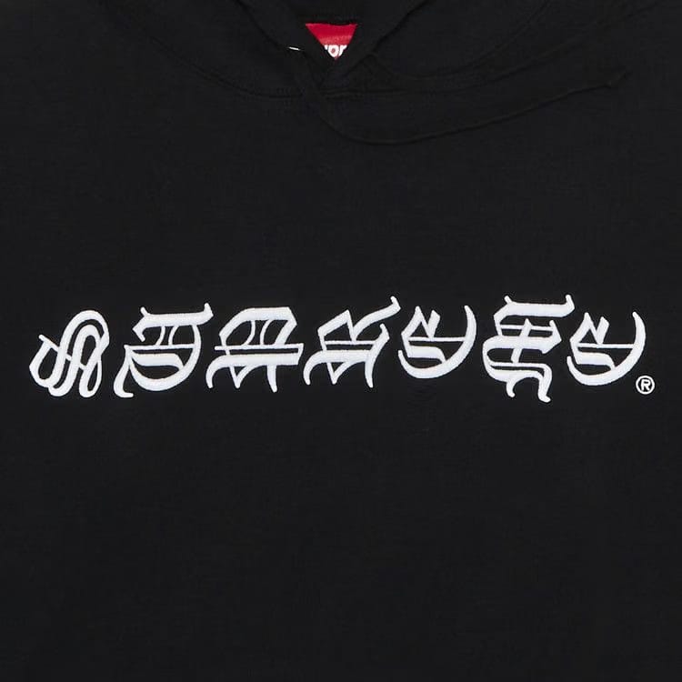 Supreme Blackletter Hoodie Black