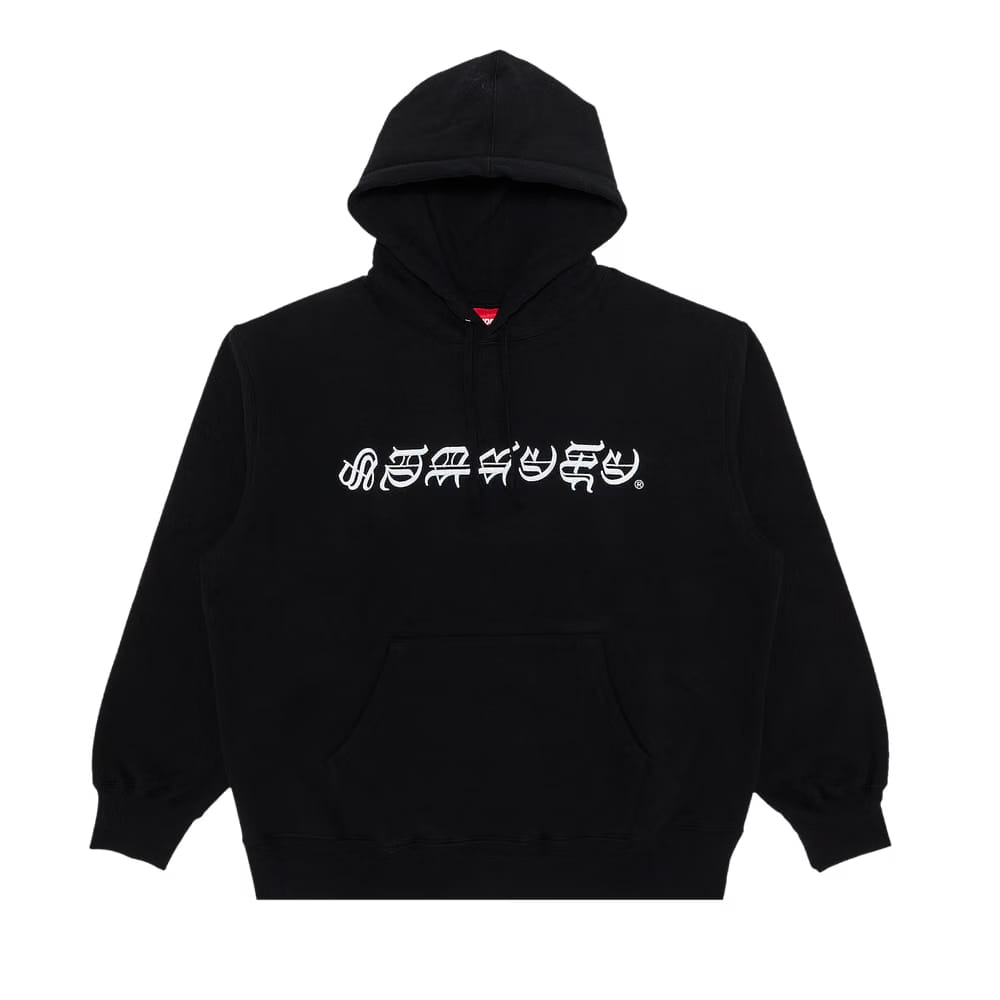 Supreme Blackletter Hoodie Black