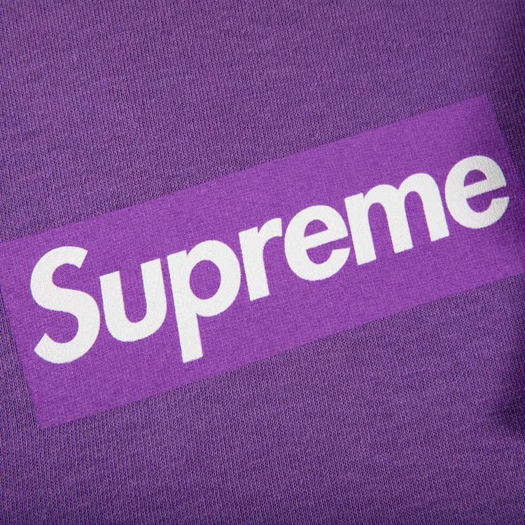 Supreme Box Logo Long-Sleeve T-Shirt Purple