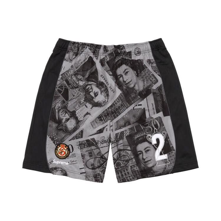 Supreme Pounds Soccer Shorts Black