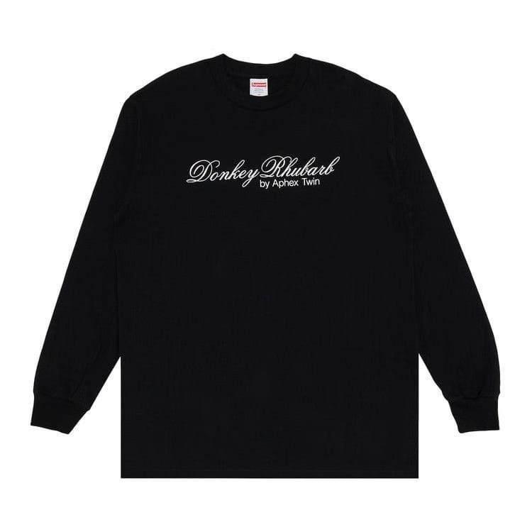 Supreme x Aphex Twin Donkey Rhubarb Long-Sleeve T-Shirt Black