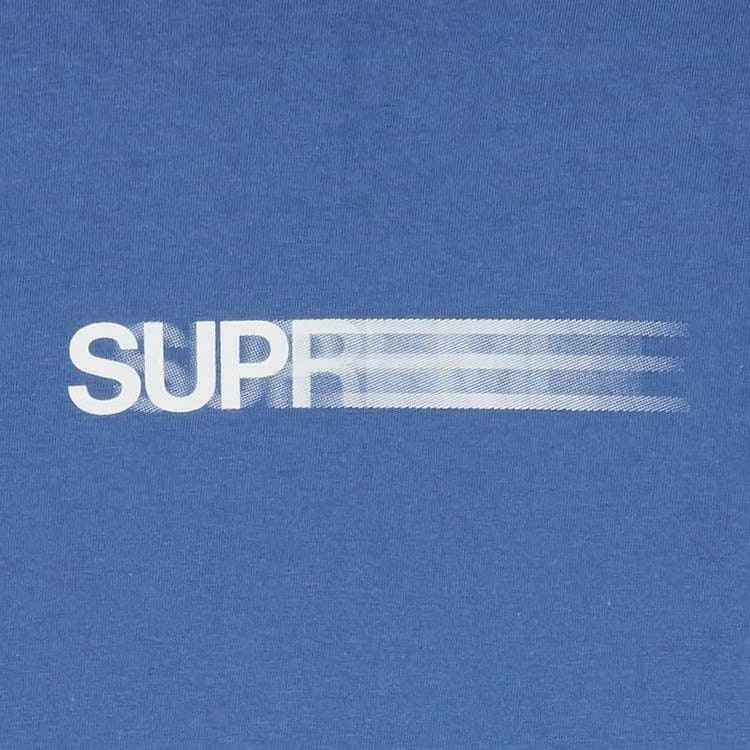 Supreme Motion Logo T-Shirt Faded Blue
