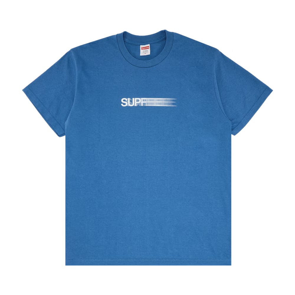 Supreme Motion Logo T-Shirt Faded Blue