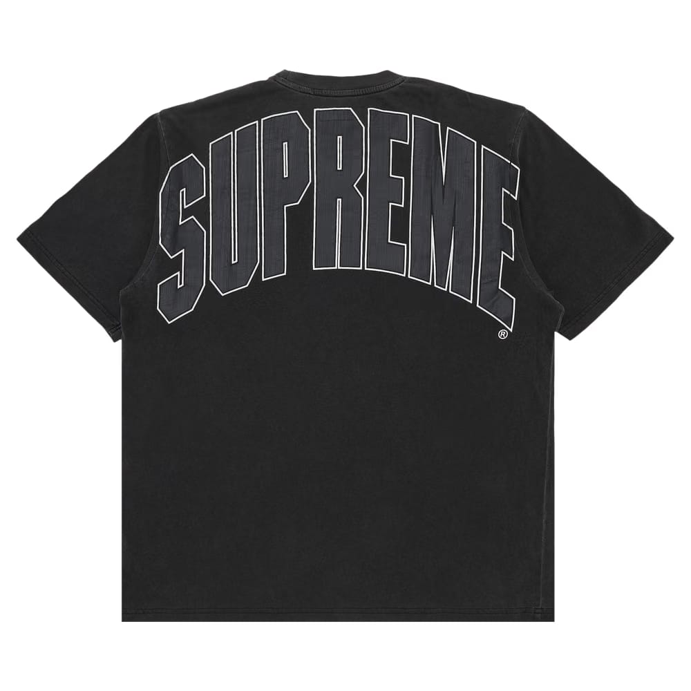 Supreme Cracked Back Arc Shorts-Sleeve Top Black